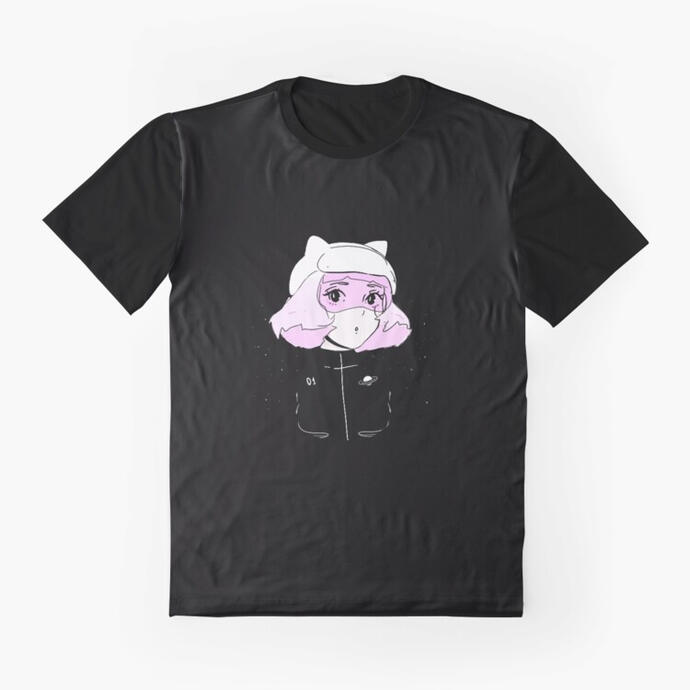 Anime Girl Space Cat Shirt