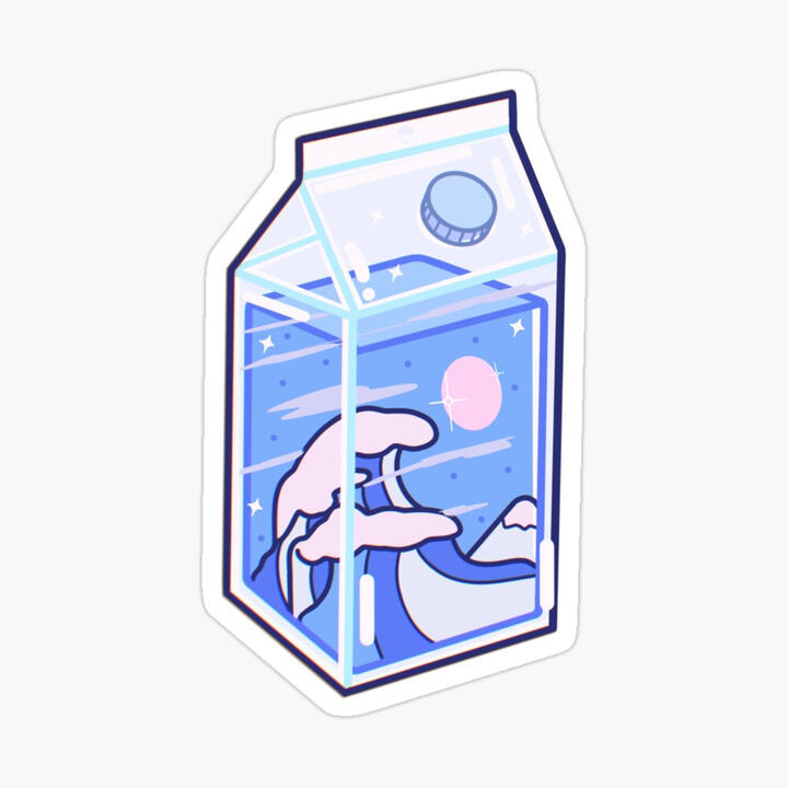 Underwater Anime Girl Sticker